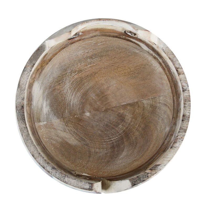 Eximious India Gifts for Women Wooden Yarn Bowl Knitting Bowl Large Crochet Yarn Holder Handmade Crocheting Accessories and Supplies Organizer 7 x 3 CATGRAY - Image 4